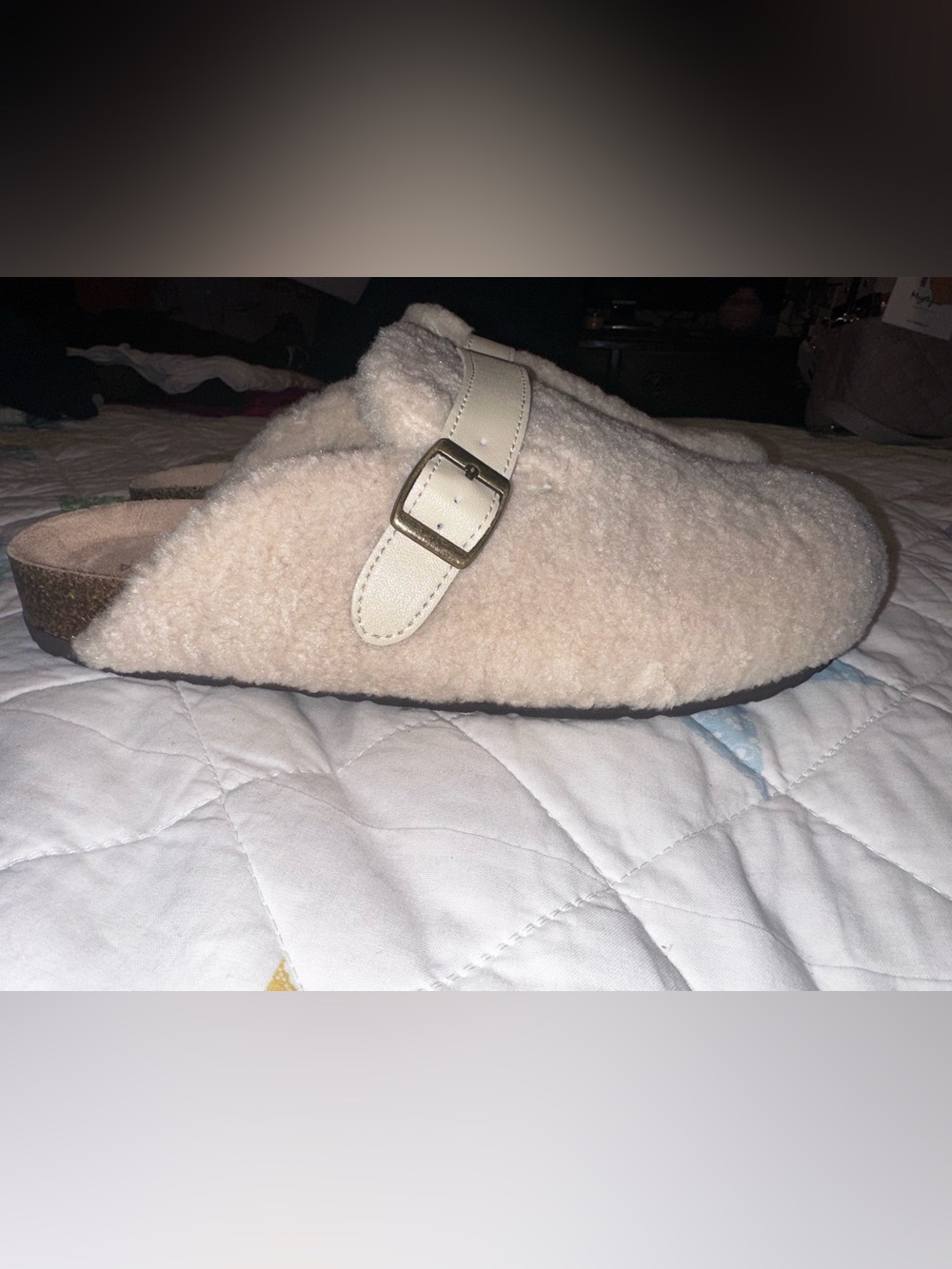Sonoma Cream Sherpa Mule Clog with Buckle